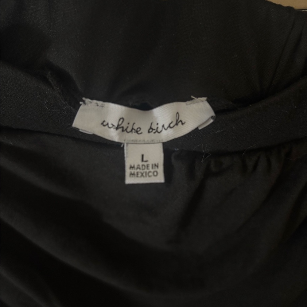 White Birch Asymmetrical Black Skirt - Picture 2 of 2